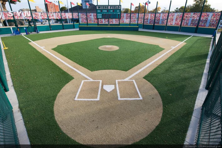 SYNLawn San Bernardino CA Childrens Baseball Field Diamond Playground