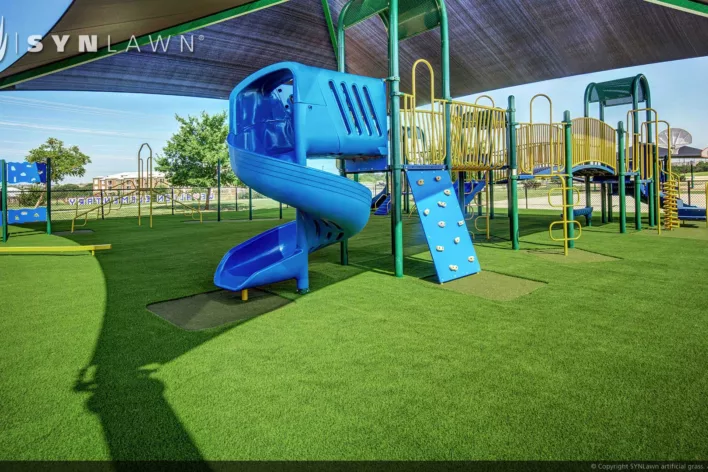 SYNLawn San Bernardino CA play turf artificial grass for school playgrounds